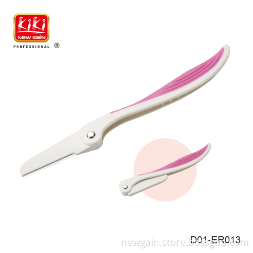 High Quality Foldable eyebrow razor. Cute folded mini eyebrow trimmer D01-ER013